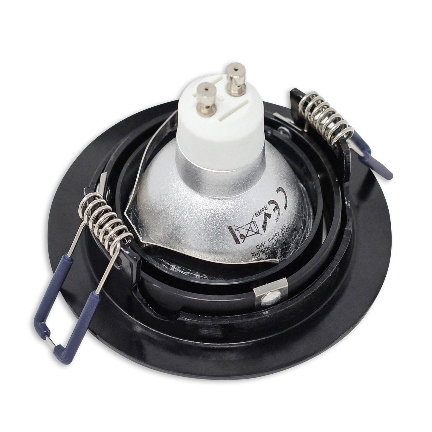 Einbaurahmen GU10 MR16 rund Gehäuse Einbauleuchte Ø75-85mm Bohrloch Spot LED