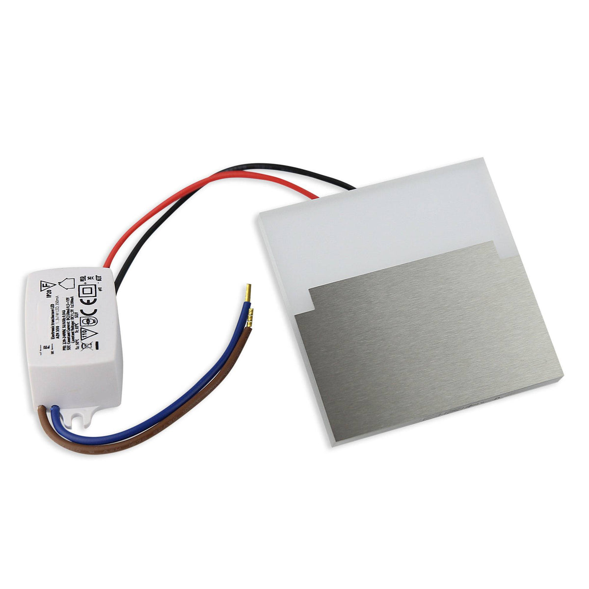 LED Treppenbeleuchtung eckig 230 Volt Treppen-Licht Stufen-Leuchte Wandlampe