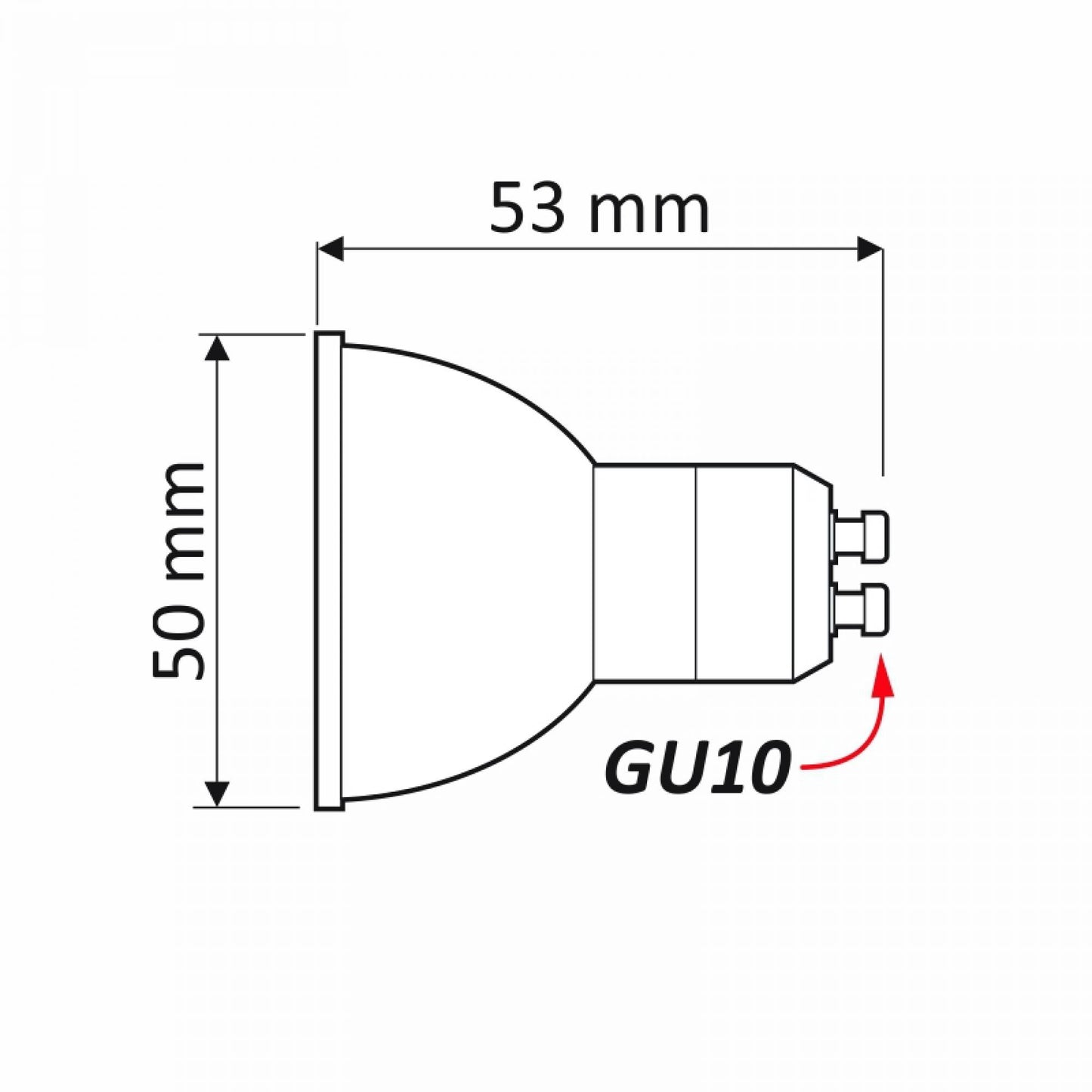 LED GU10 Lampe 1,2-9W Lampe 230 Volt Leuchtmittel Spot