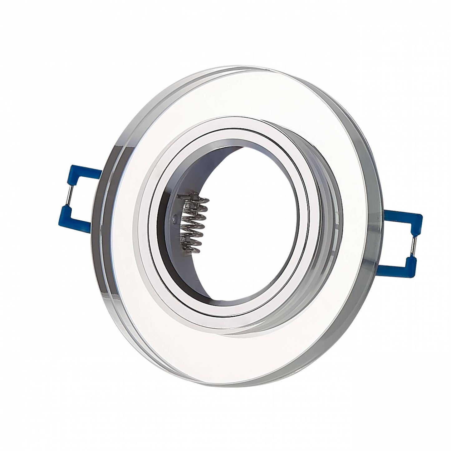 Einbaurahmen GU10 MR16 Glas Rahmen Einbaustrahler 75mm Einbau-Spot LED Halogen