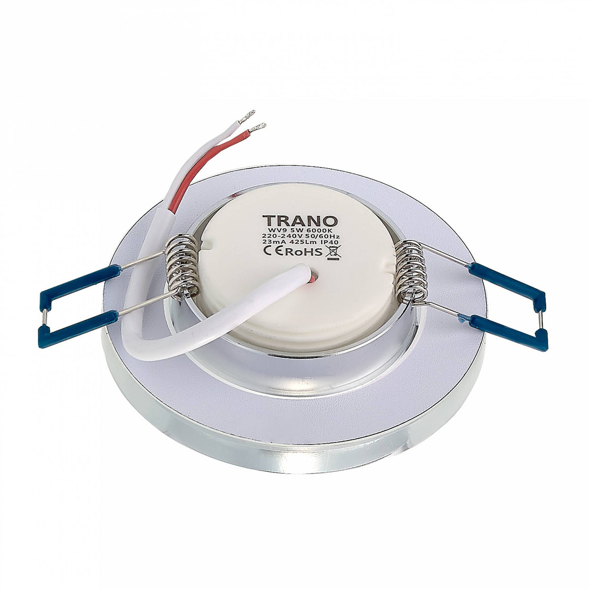 Einbaurahmen GU10 MR16 Glas Rahmen Einbaustrahler 75mm Einbau-Spot LED Halogen