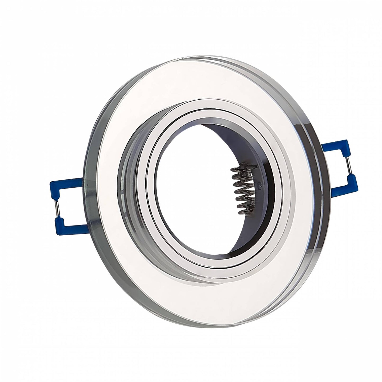 Einbaurahmen GU10 MR16 Glas Rahmen Einbaustrahler 75mm Einbau-Spot LED Halogen