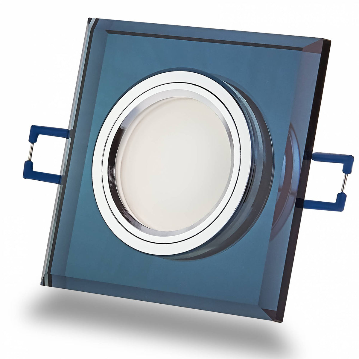 Einbaurahmen GU10 MR16 Glas Rahmen Einbaustrahler 75mm Einbau-Spot LED Halogen