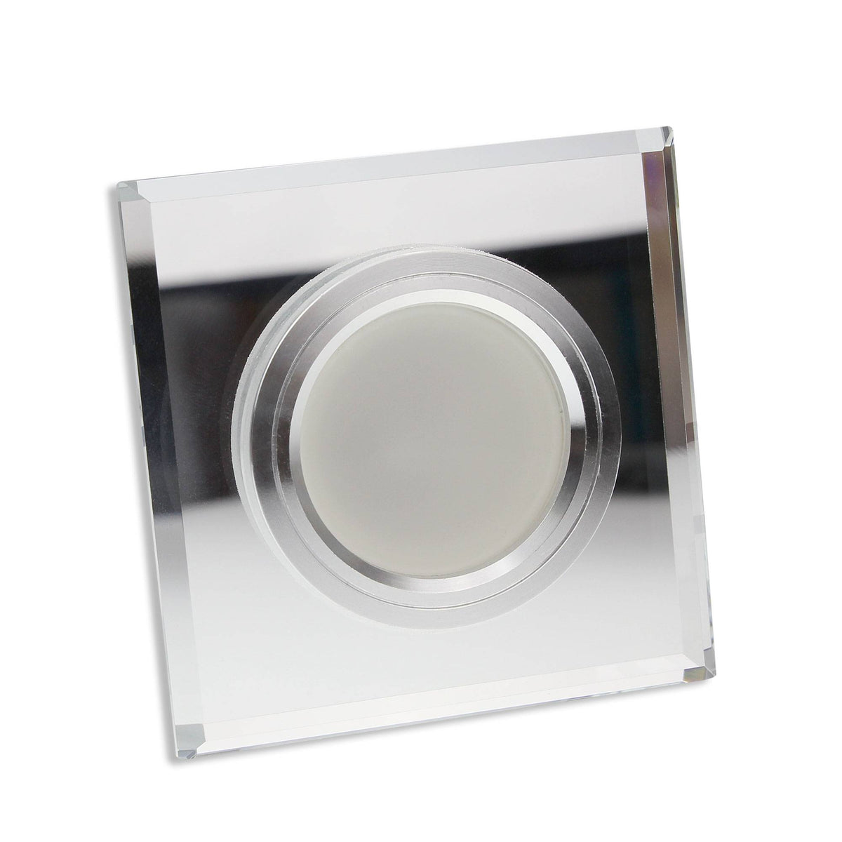 Einbaurahmen GU10 Glas rund eckig 60-70mm Gehäuse Einbaustrahler Spot LED