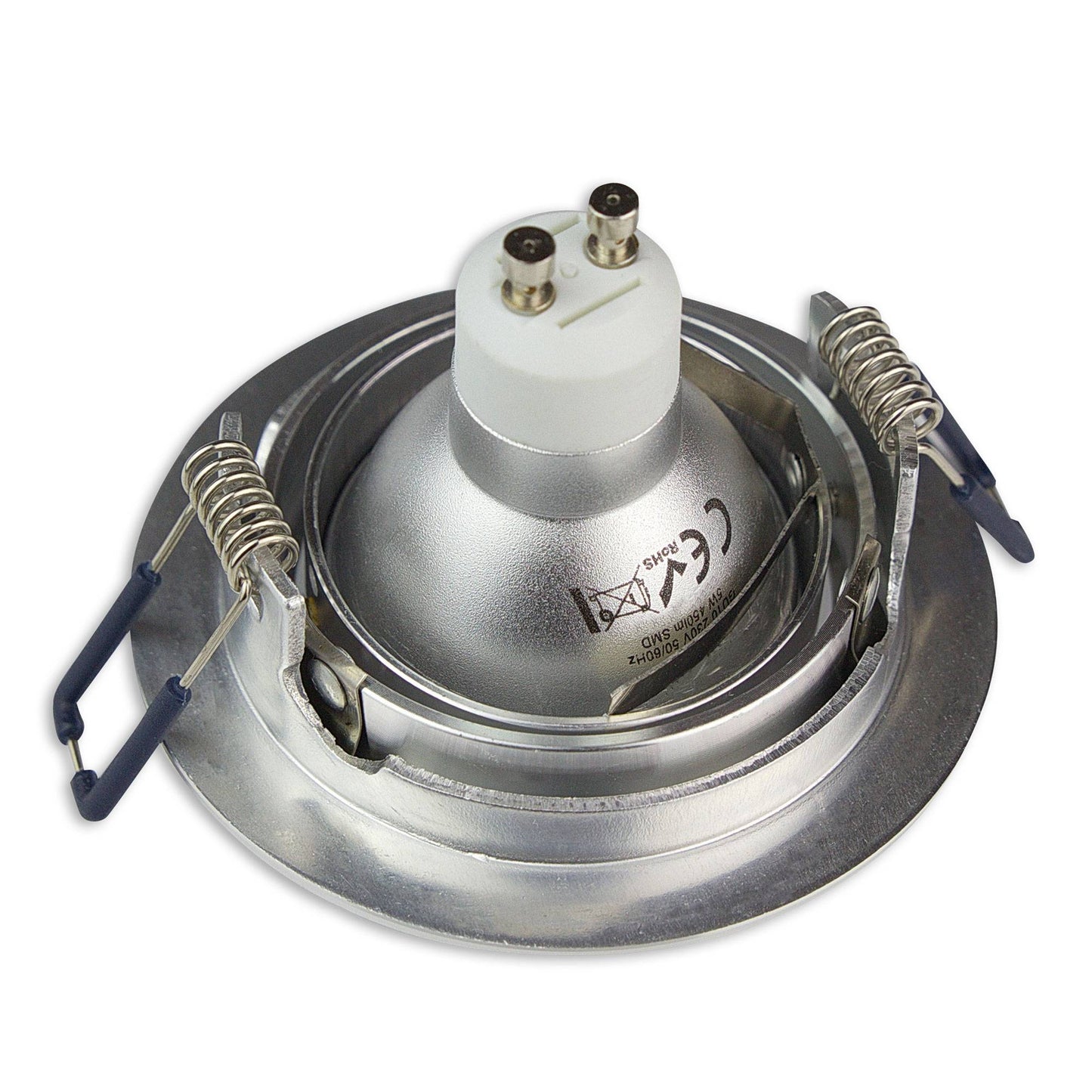 Einbaurahmen GU10 MR16 rund Gehäuse Einbauleuchte Ø75-85mm Bohrloch Spot LED