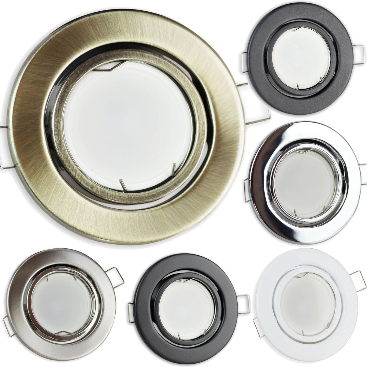 LED Einbaustrahler rund schwenkbar super flach 3-6,5W 230 Volt