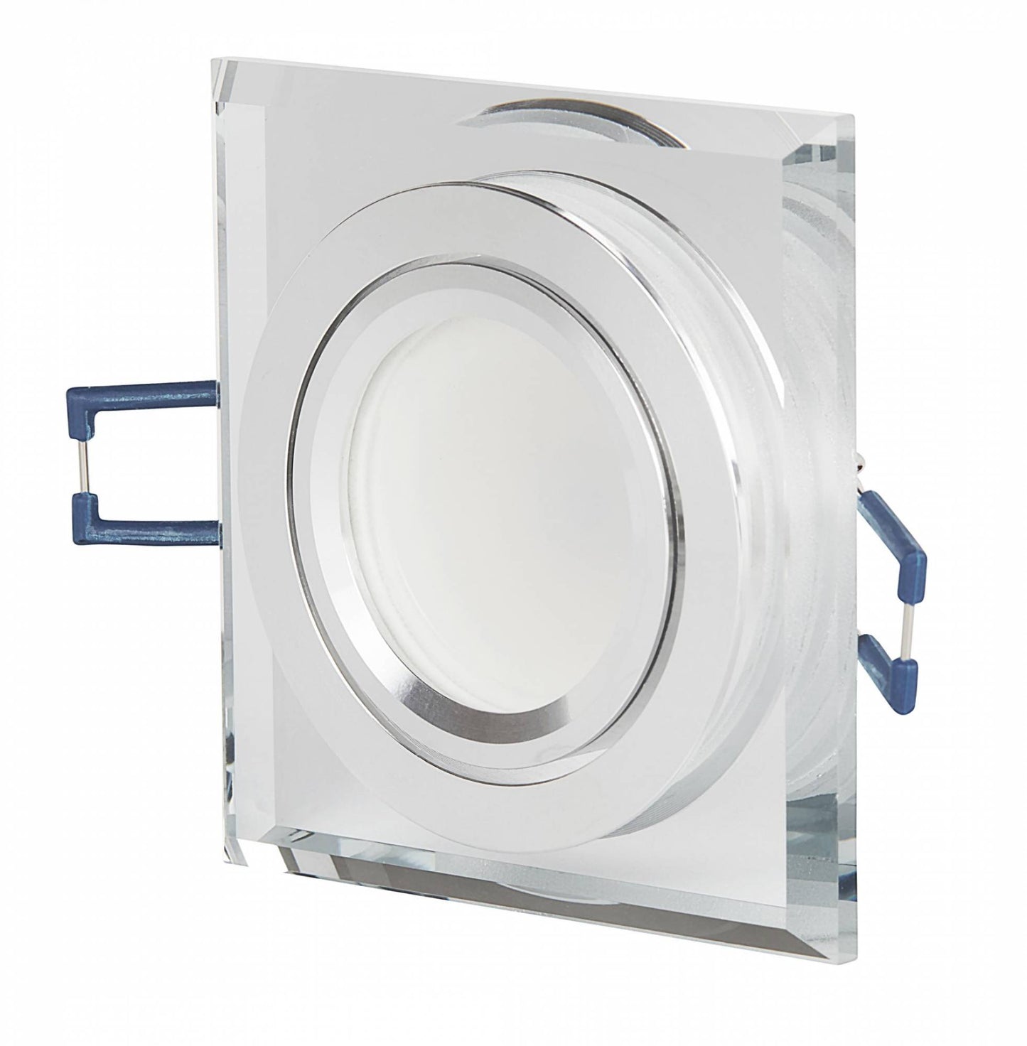 LED Einbaustrahler Glas 1-9W Deckenleuchte Leuchte 75-80mm flach Spot GU10 230V