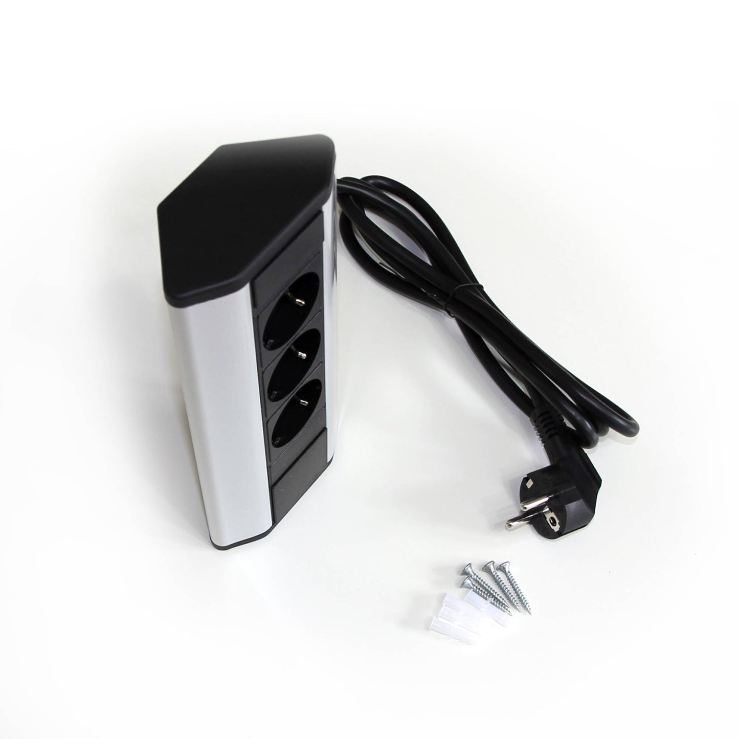 Steckdose versenkbar Küche Büro Tischsteckdose 3-fach Mehrfachsteckdose