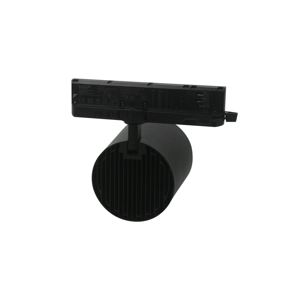 LED 3-Phasen Stromschienenstrahler Schwarz 12-42W 3200lm CCT 3000K/4000K/6000K 36°/60°
