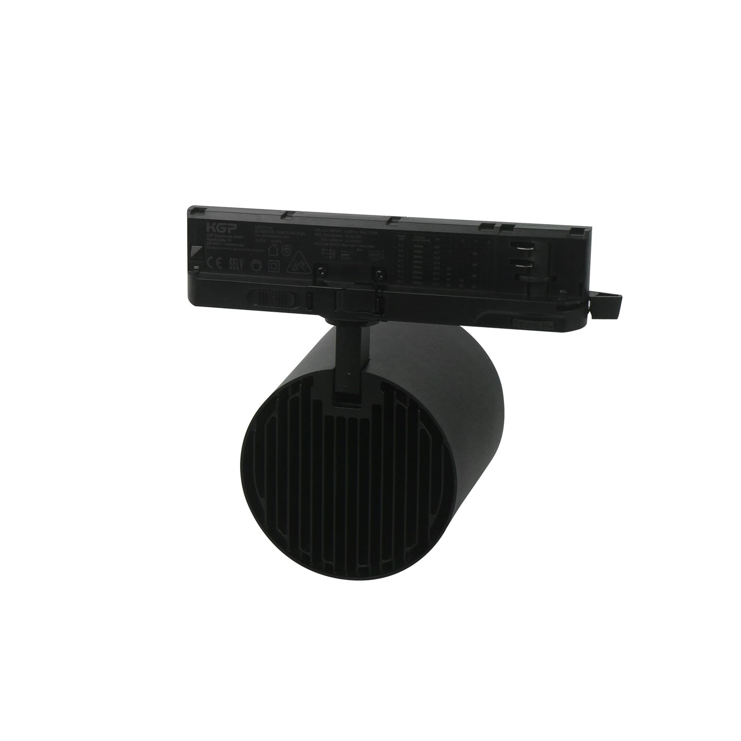 LED 3-Phasen Stromschienenstrahler Schwarz 12-42W 3200lm CCT 3000K/4000K/6000K 36°/60°