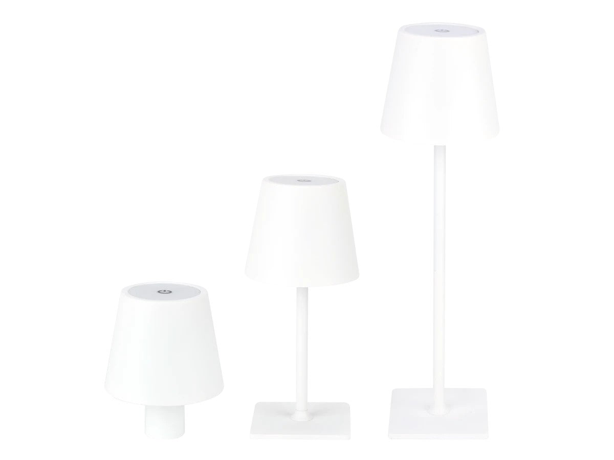 LED Akku Tischleuchte IP54 3,5W 400lm CCT 3000/4000/5000K Touchdimmer USB-C, in 5 Farben