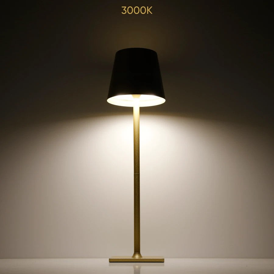 LED Akku Tischleuchte IP54 3,5W 400lm CCT 3000/4000/5000K Touchdimmer USB-C, in 5 Farben