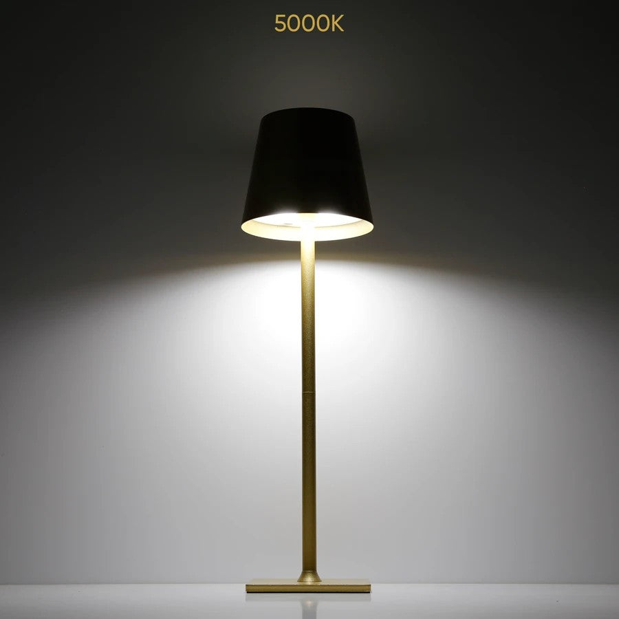 LED Akku Tischleuchte IP54 3,5W 400lm CCT 3000/4000/5000K Touchdimmer USB-C, in 5 Farben