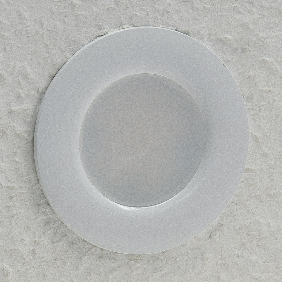 LED-Einbauleuchte, 30mm flach, IP44, 460/500 Lumen, 4,9W, 230V, Ø85x30mm, Energieeffizienzklasse E