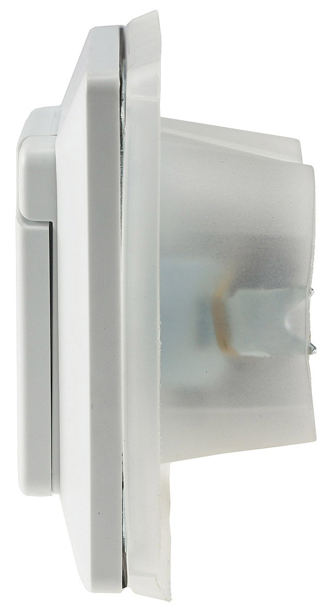 Trano Schutzkontakt-Steckdose IP44 250V~/16A inkl. Rahmen UP weiß matt & anthrazit, spritzwassergeschützt, 80x80mm