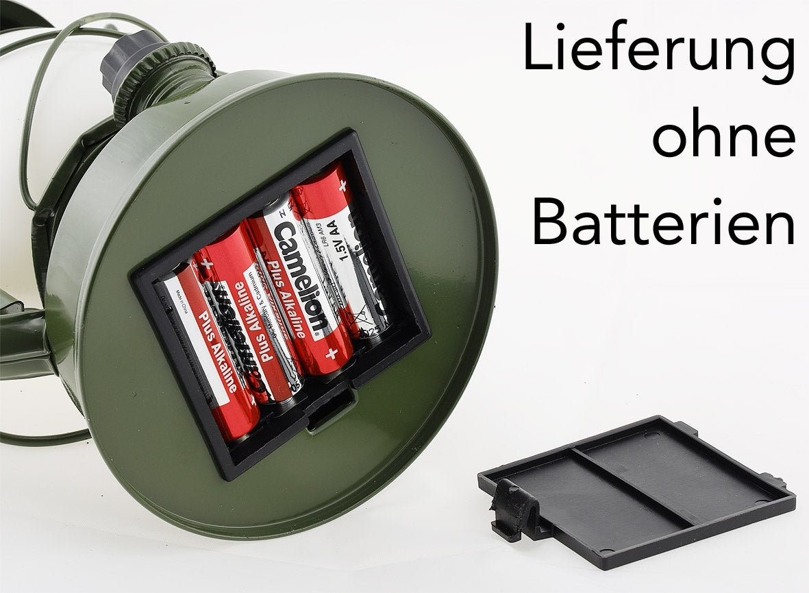 LED-Campinglaterne, 3 Farben, Dimmbar, 420 Lumen, 2700K, Batteriebetrieben, Tragbar, 12x23cm