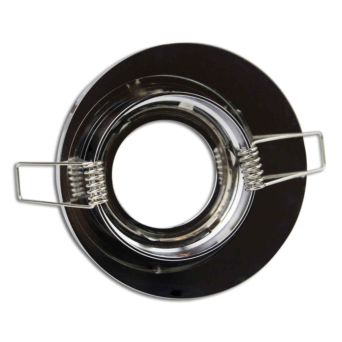 Design Einbaurahmen GU10 MR16 rund eckig weiß chrom Gehäuse Einbauleuchte Ø70mm