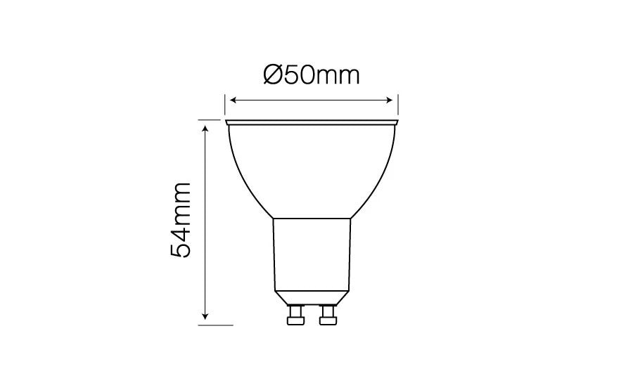 LED Leuchtmittel GU10 Neutralweiß 5,5 Watt 550 lumen Dimmbar