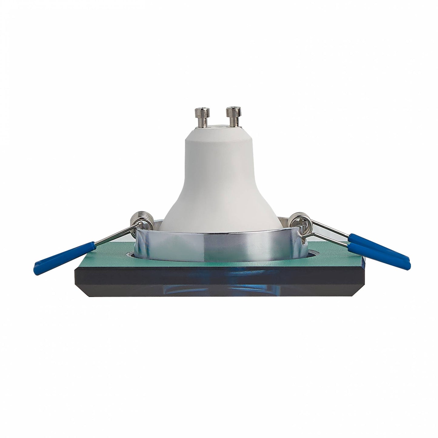 Einbaurahmen GU10 MR16 Glas Rahmen Einbaustrahler 75mm Einbau-Spot LED Halogen