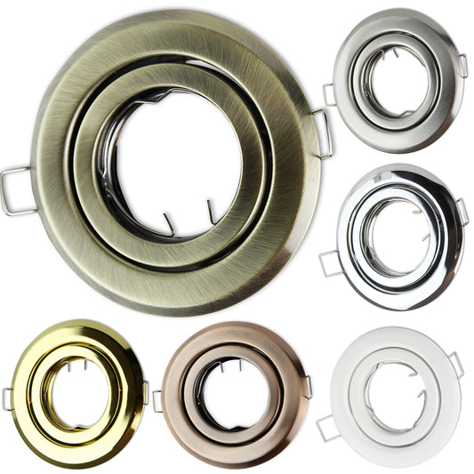 Einbaurahmen rund GU10 MR16 schwenkbar 80-85mm Gehäuse Einbauleuchte Spot LED
