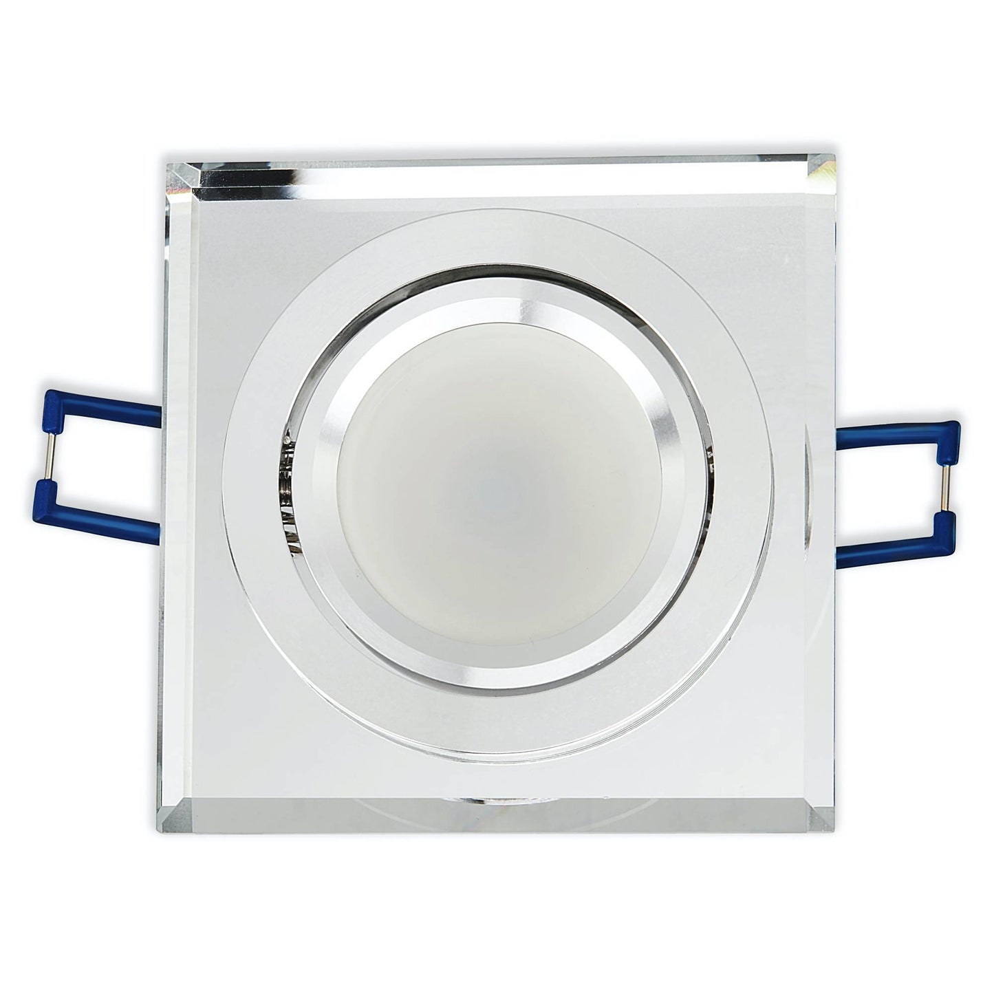 LED Einbaustrahler Glas 3-6,5W dimmbar Deckenleuchte Einbauleuchte 75-80mm flach
