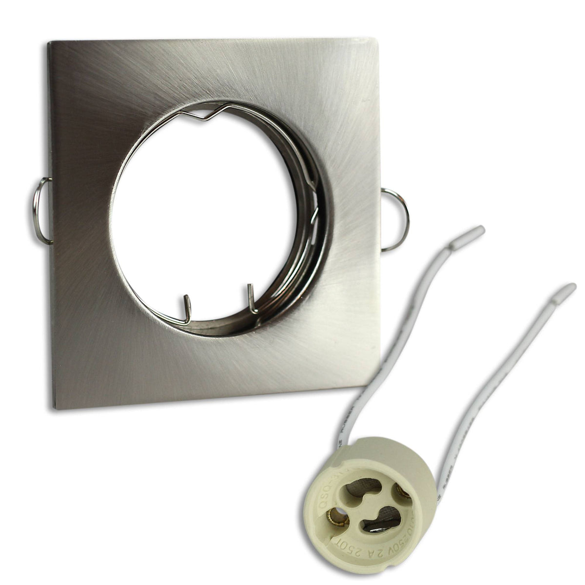 Einbaurahmen schwenkbar rund eckig Rahmen Einbaustrahler 60mm Spot GU10 MR16 LED