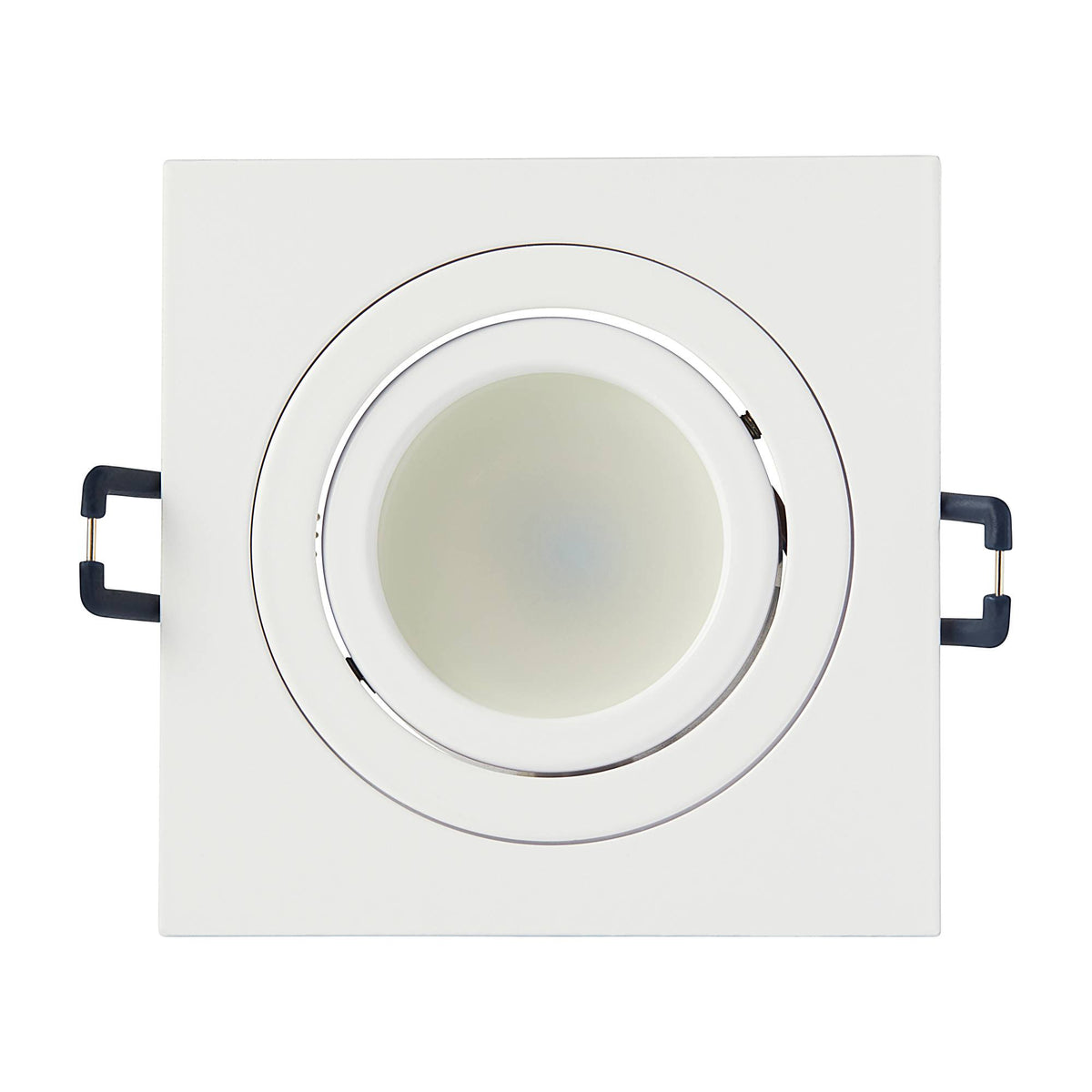 LED Einbaustrahler eckig schwenkbar 230V GU10 1-9W Spot Leuchte 75-85mm