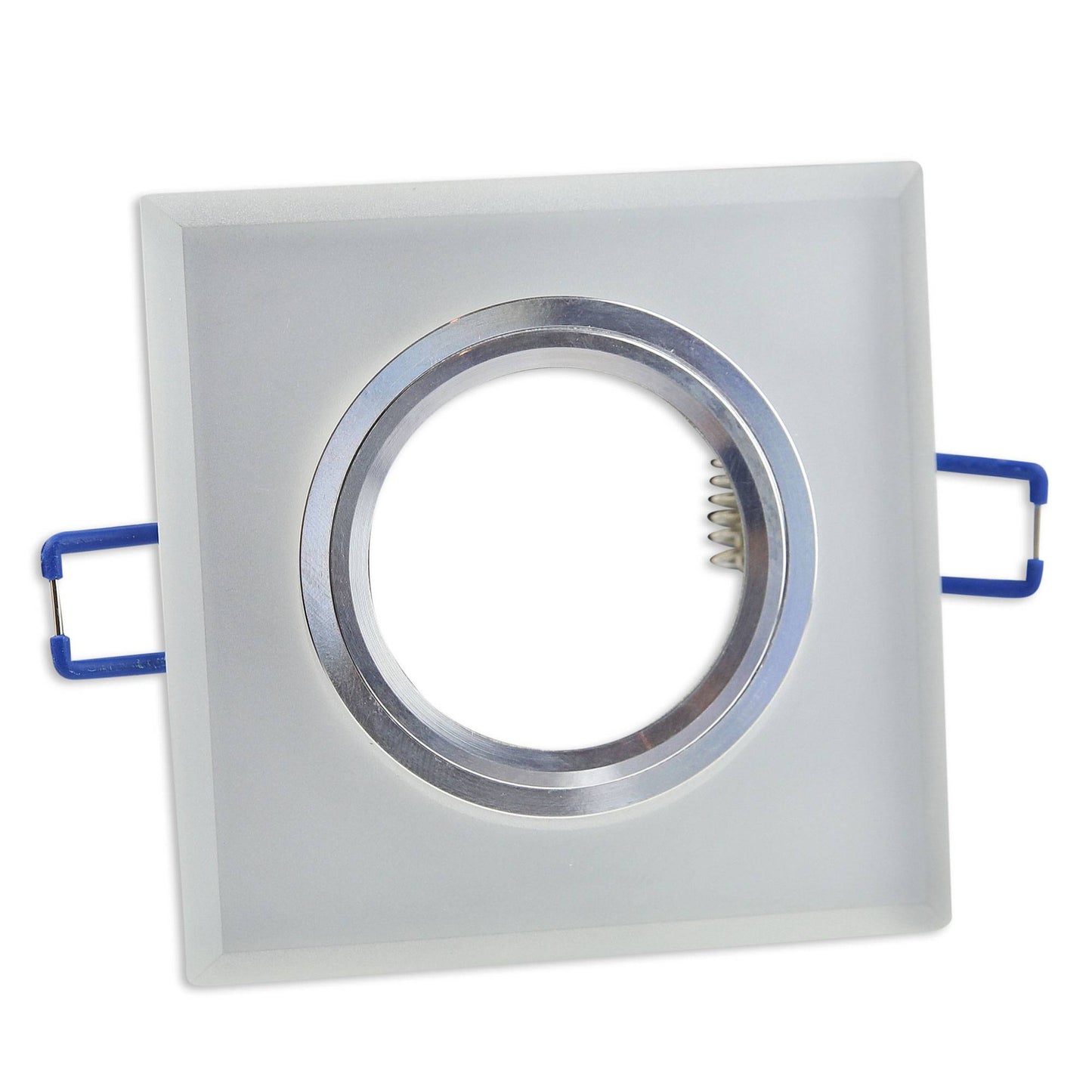Einbaurahmen GU10 Glas rund eckig 60-70mm Gehäuse Einbaustrahler Spot LED