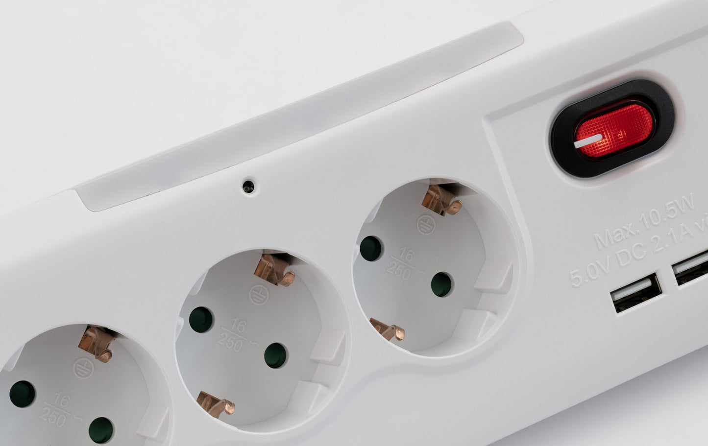 Möbelsteckdose 3-fach Schalter USB Steckdosenleiste Schreibtisch Büro Küche 1,4m