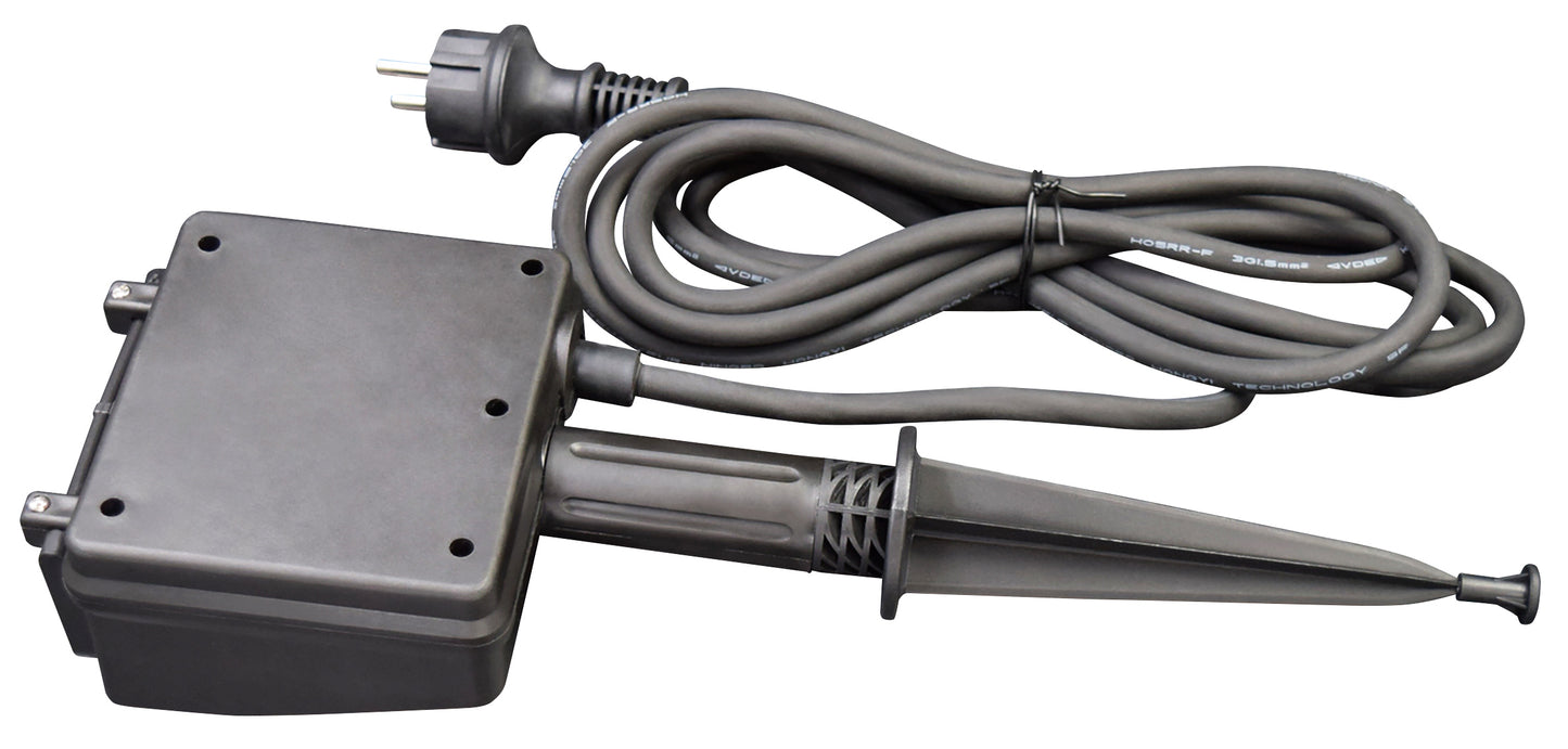 Gartensteckdose 2fach 4fach mit Erdspieß und 3m Kabel IP44