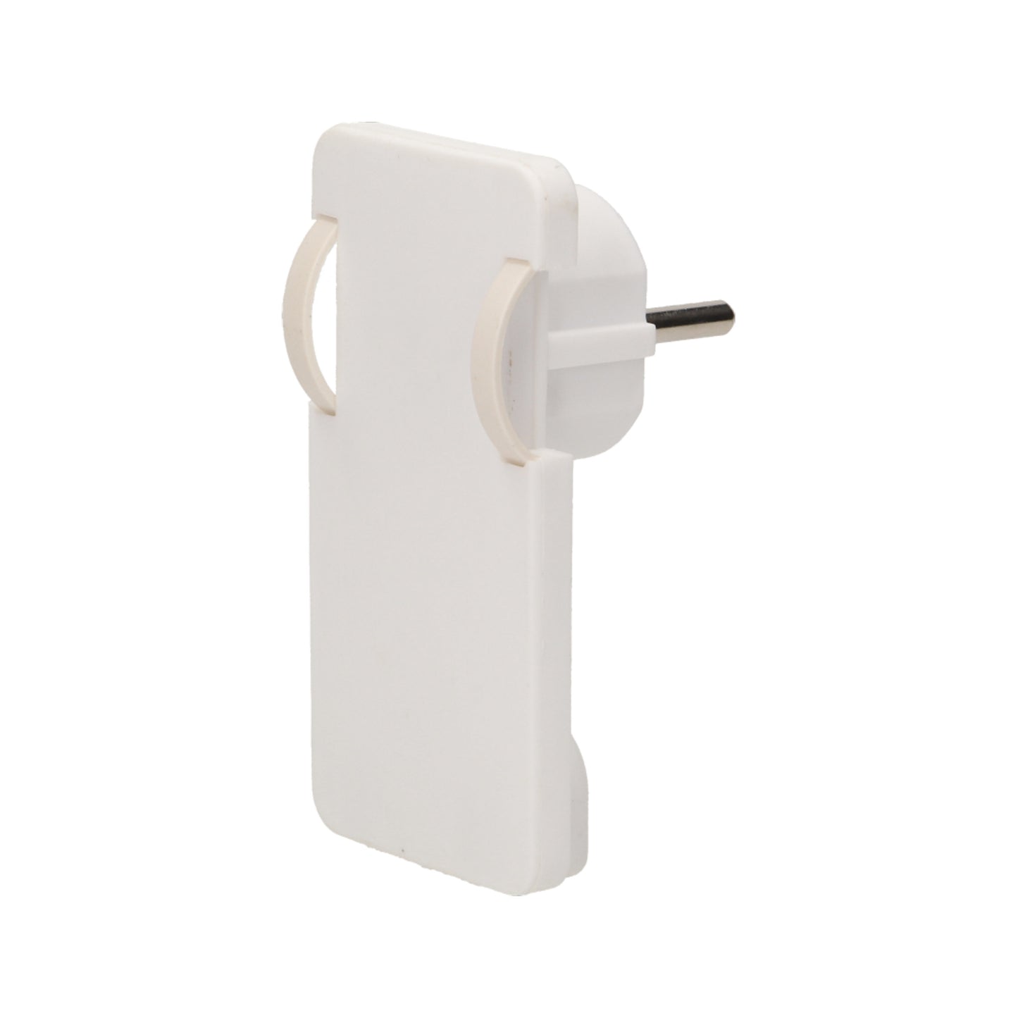 2x Winkelstecker flach Schukostecker weiß 230V Stecker Schuko Schutzkontakt