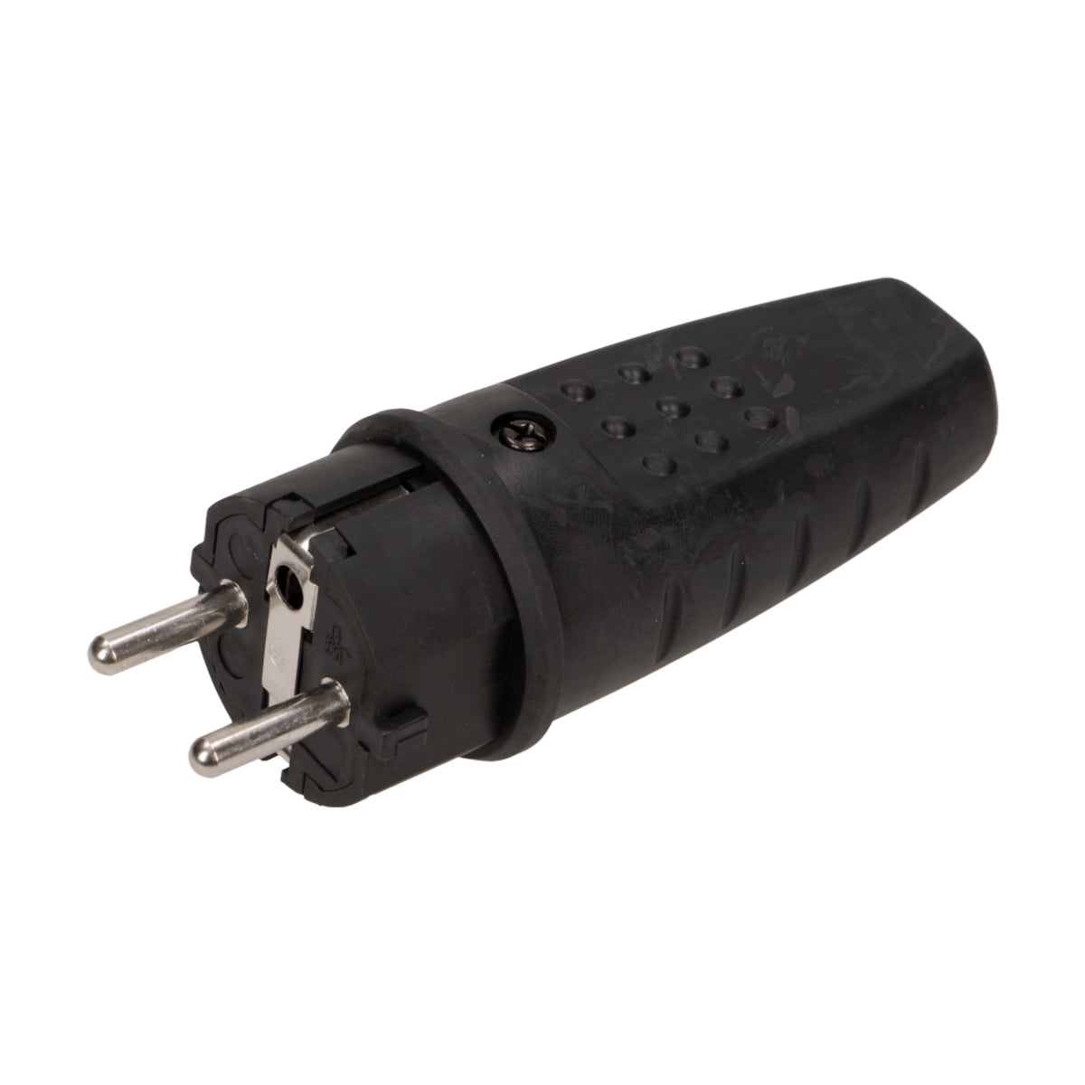2 x Gummi-Stecker Schuko wasserdicht IP44 Schutzkontakt
