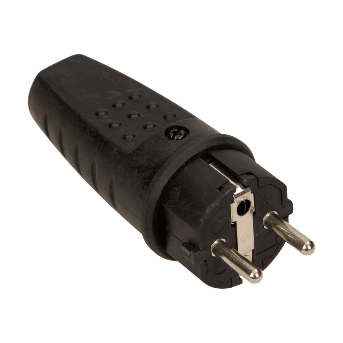 2 x Gummi-Stecker Schuko wasserdicht IP44 Schutzkontakt