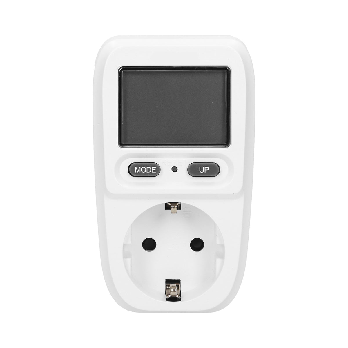 Digitaler Stromzähler mit Display, weiß, Messgerät für Verbrauch von Strom
