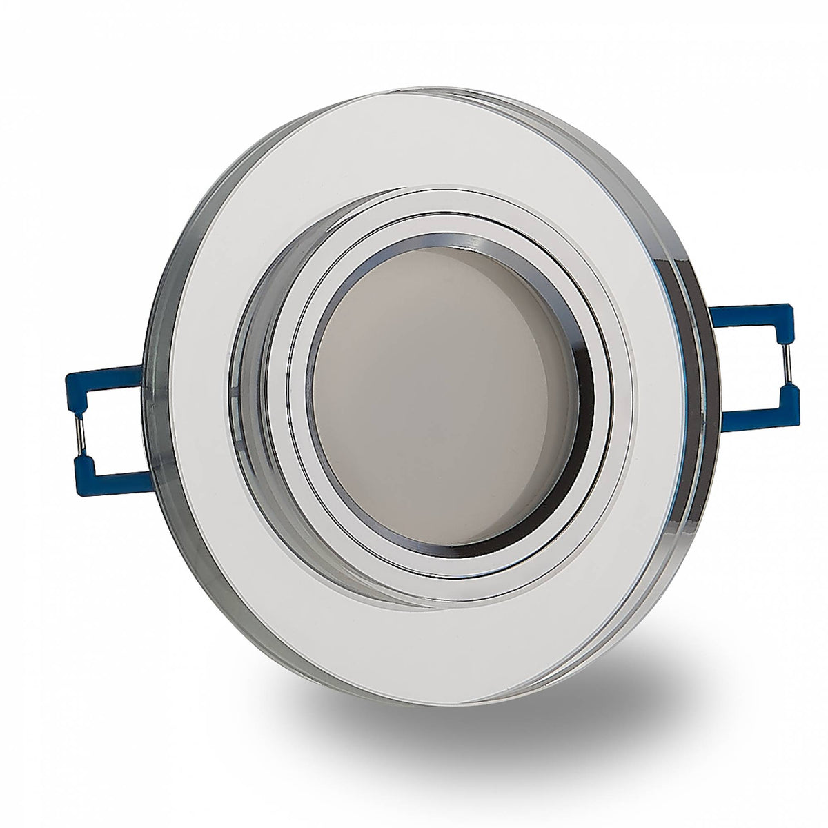 Einbaurahmen GU10 MR16 Glas Rahmen Einbaustrahler 75mm Einbau-Spot LED Halogen