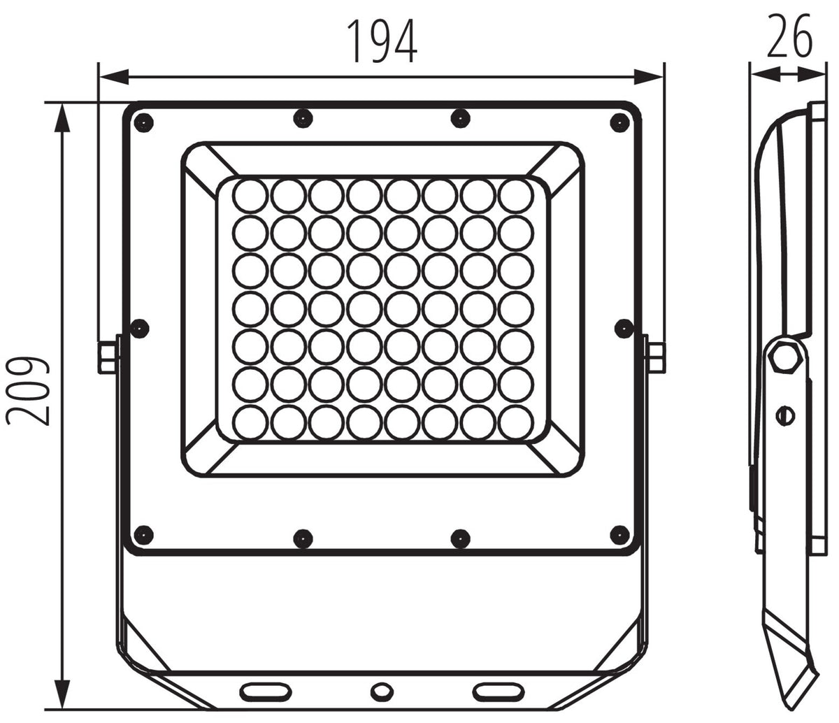 LED Fluter Außenstrahler mit Farbtemperatur (3000K/4000K/6500K) & optionalem Bewegungsmelder – IP65/IP44 Wasserdicht – LED Scheinwerfer 10-100W für Garten, Hof & Garage
