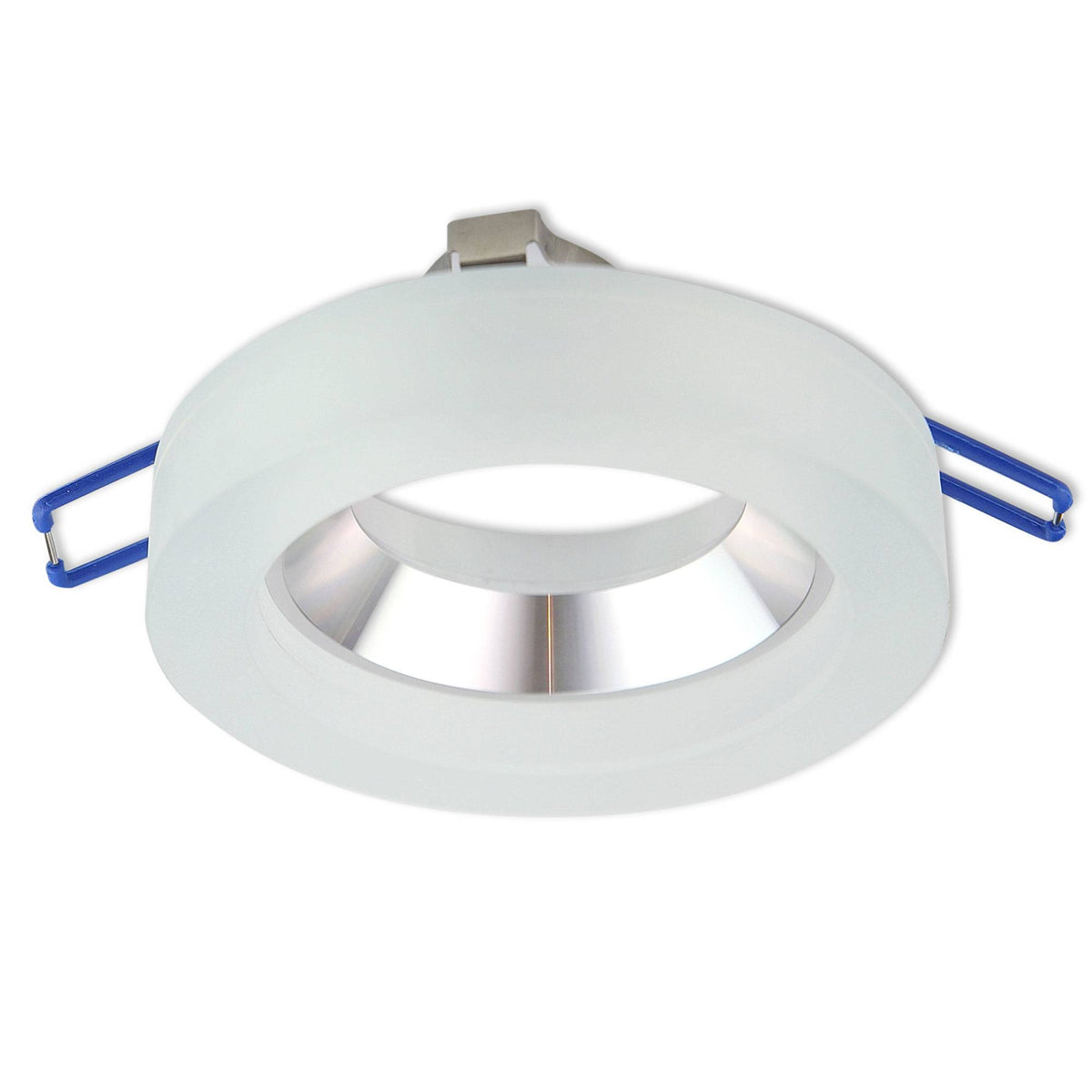Einbaurahmen GU10 MR16 Glas rund eckig Gehäuse Einbaustrahler Spot LED Halogen