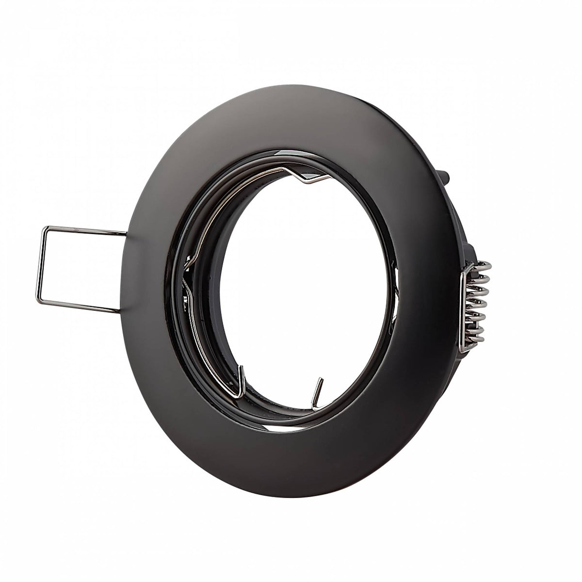LED Einbaustrahler IP20 GU10 1-9W schwarz rund 75mm Bohrloch