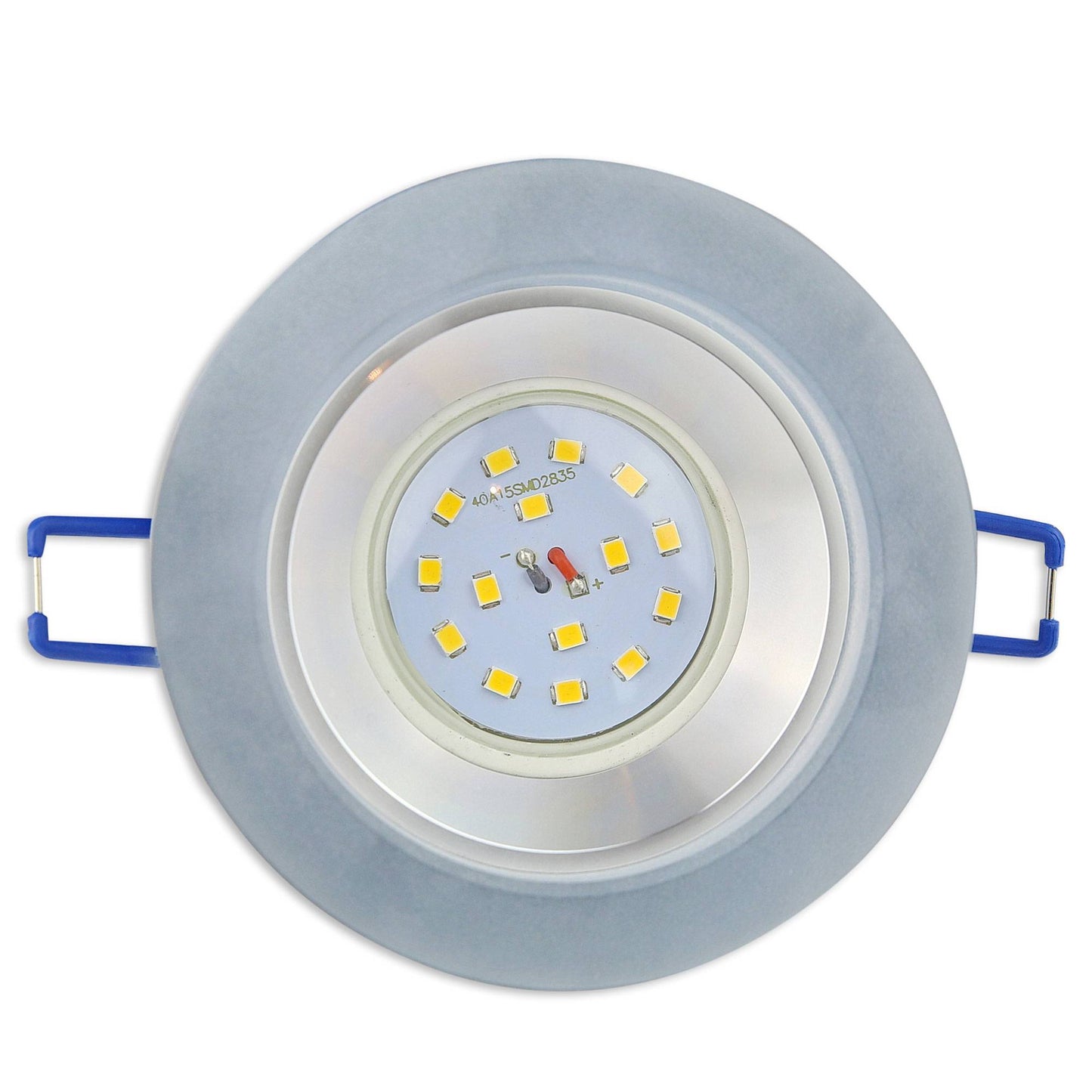 Einbaurahmen GU10 MR16 Glas rund eckig Gehäuse Einbaustrahler Spot LED Halogen