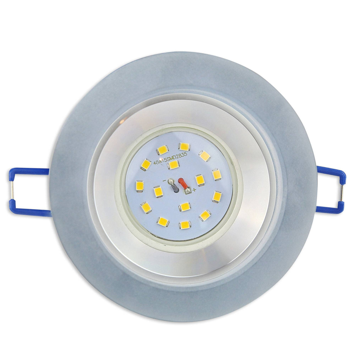 Einbaurahmen GU10 MR16 Glas rund eckig Gehäuse Einbaustrahler Spot LED Halogen