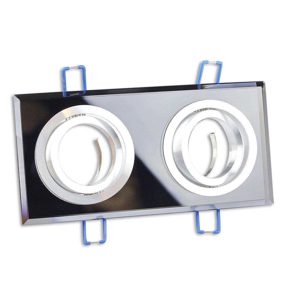 LED Einbaustrahler 3W 5W 6,5W Glas dimmbar schwenkbar 230V 2-fach Einbauspot