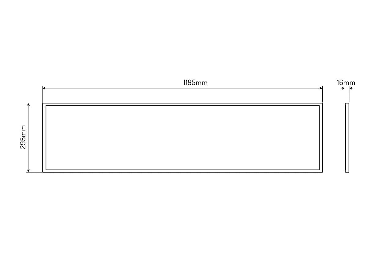 LED Panel 2in1 30W 4000K 3600lm 120x30 cm – Vielseitige Deckenbeleuchtung