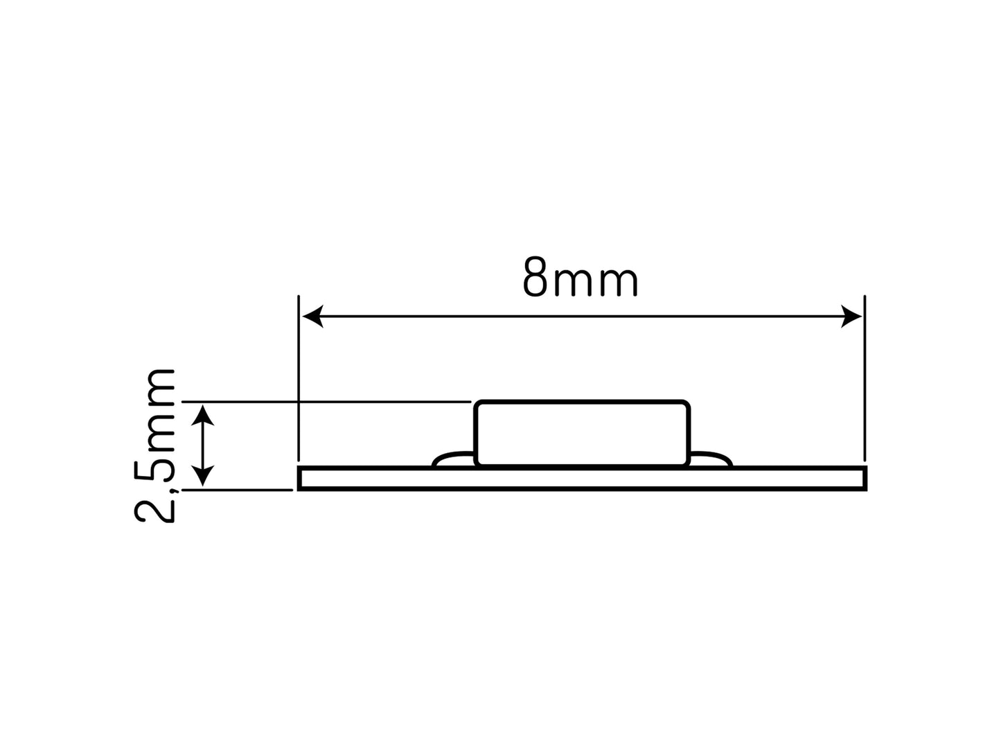 LED Streifen 600 SMD 12V 4000K 9,6W - 5 Meter Rolle