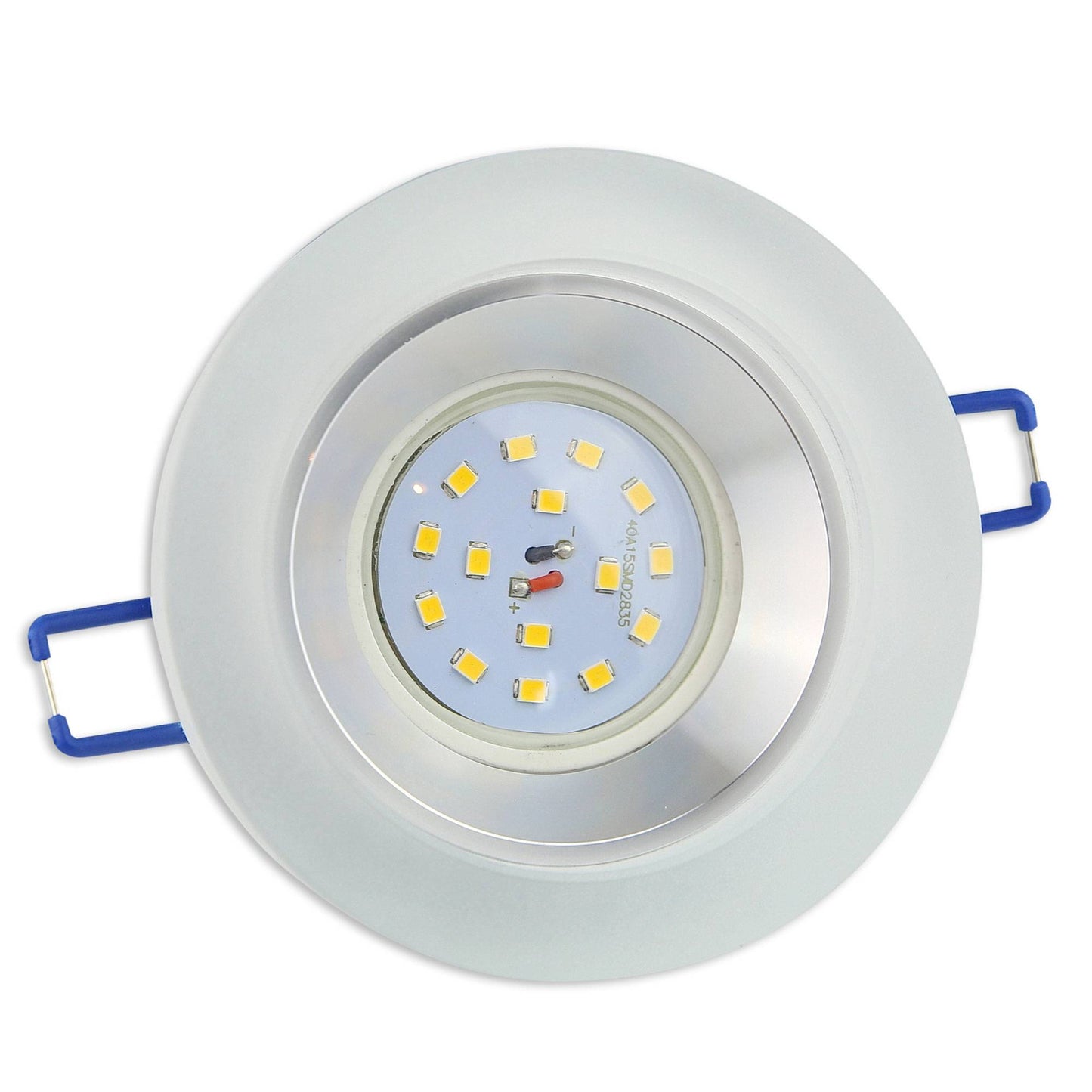 Einbaurahmen GU10 MR16 Glas rund eckig Gehäuse Einbaustrahler Spot LED Halogen