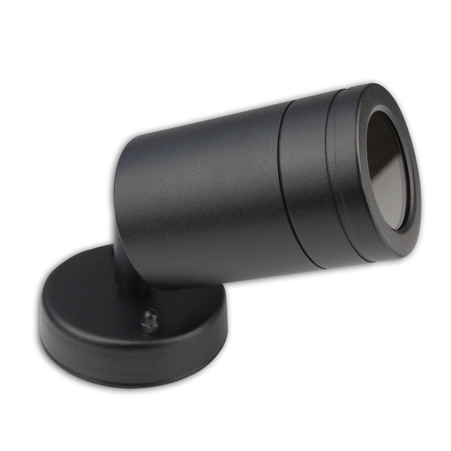 Wandleuchte Außen-Leuchte schwarz silber Außenlampe IP44 Aluminium GU10