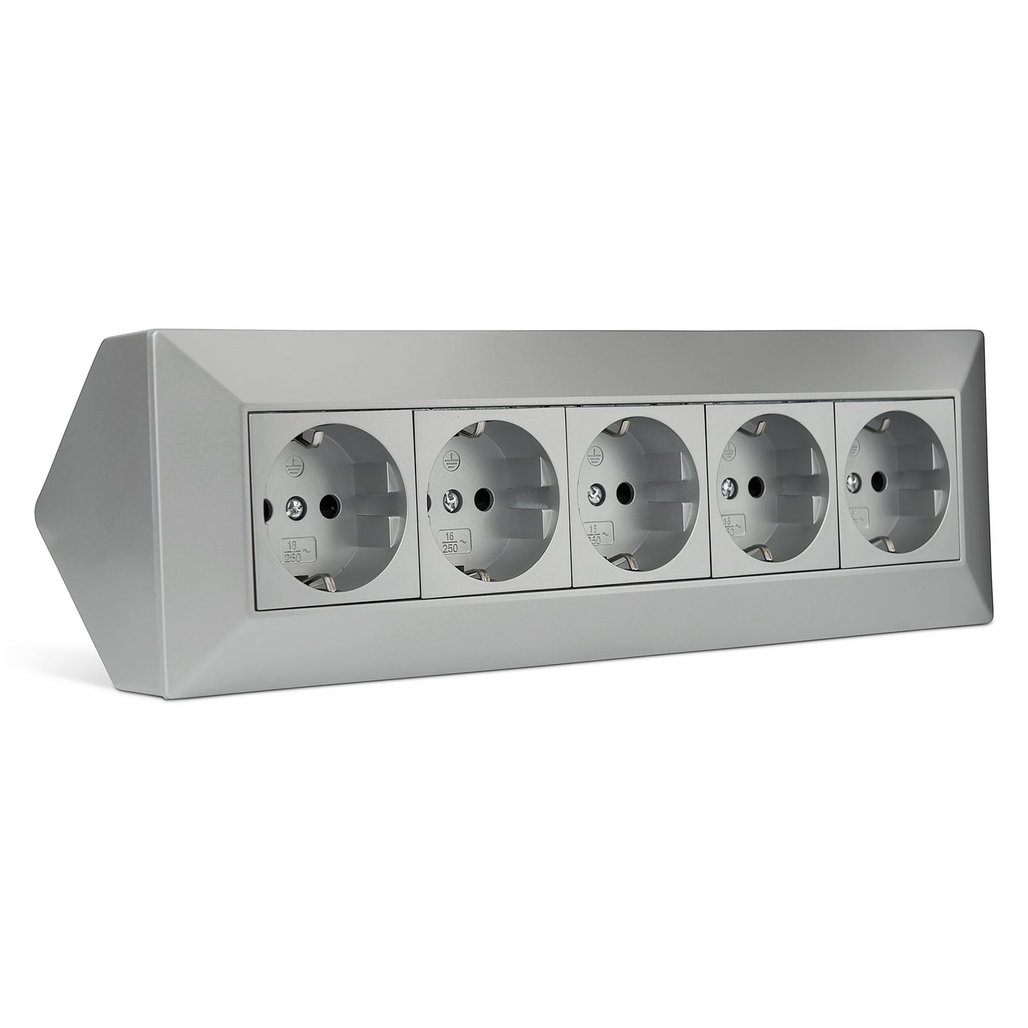 Möbel-Steckdose 5-fach Mehrfachsteckdose Steckdosenleiste Küche Büro Tisch