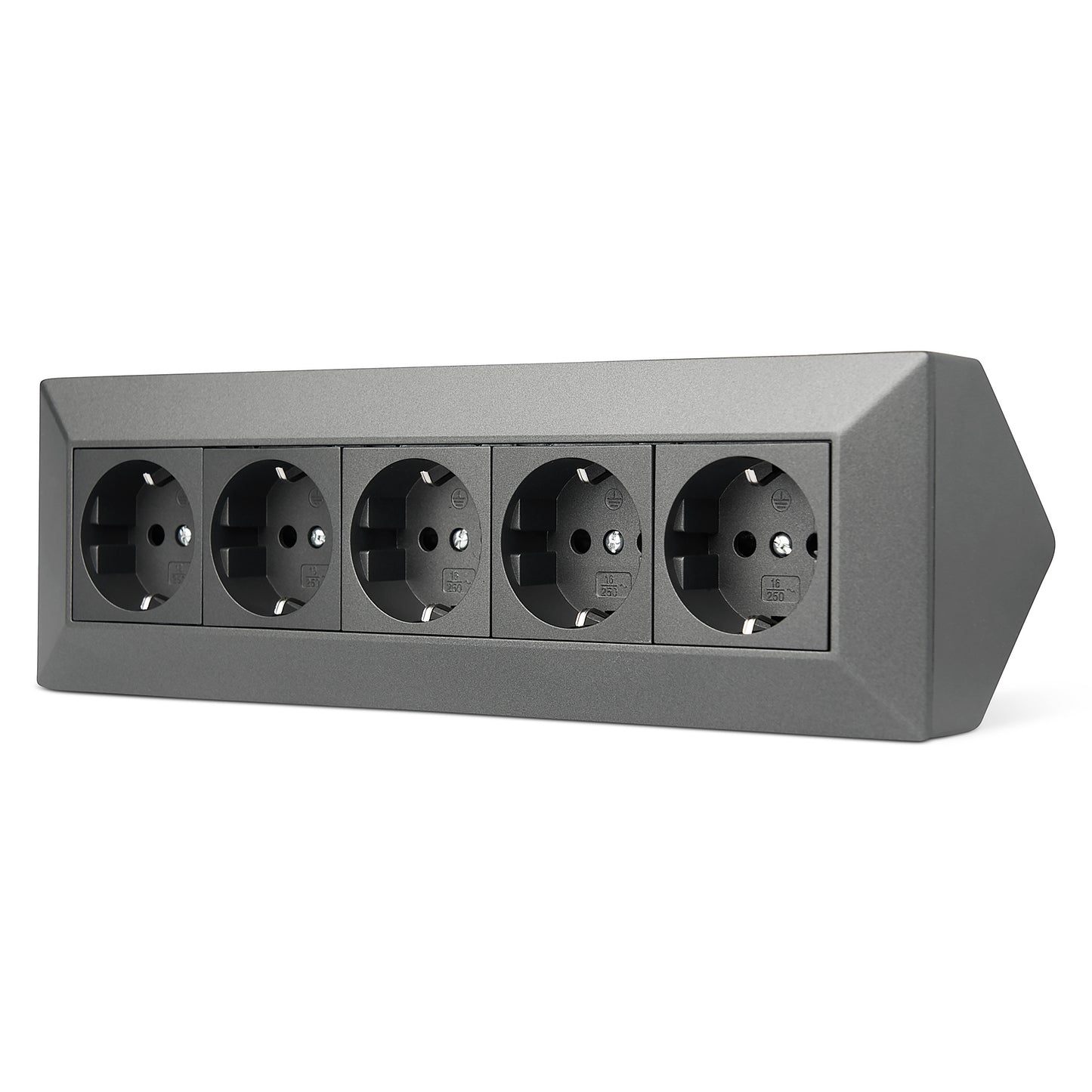 Möbel-Steckdose 5-fach Mehrfachsteckdose Steckdosenleiste Küche Büro Tisch