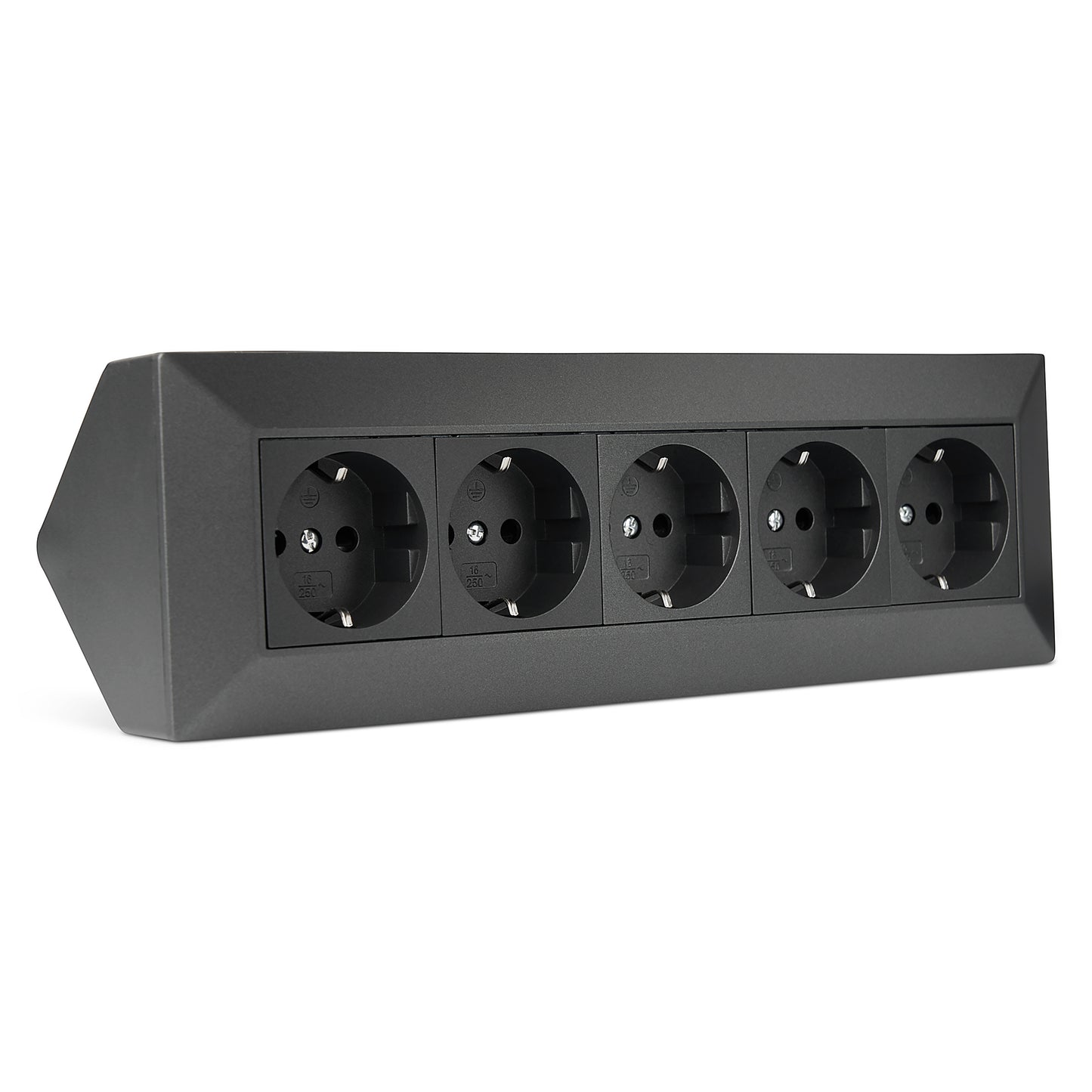 Möbel-Steckdose 5-fach Mehrfachsteckdose Steckdosenleiste Küche Büro Tisch