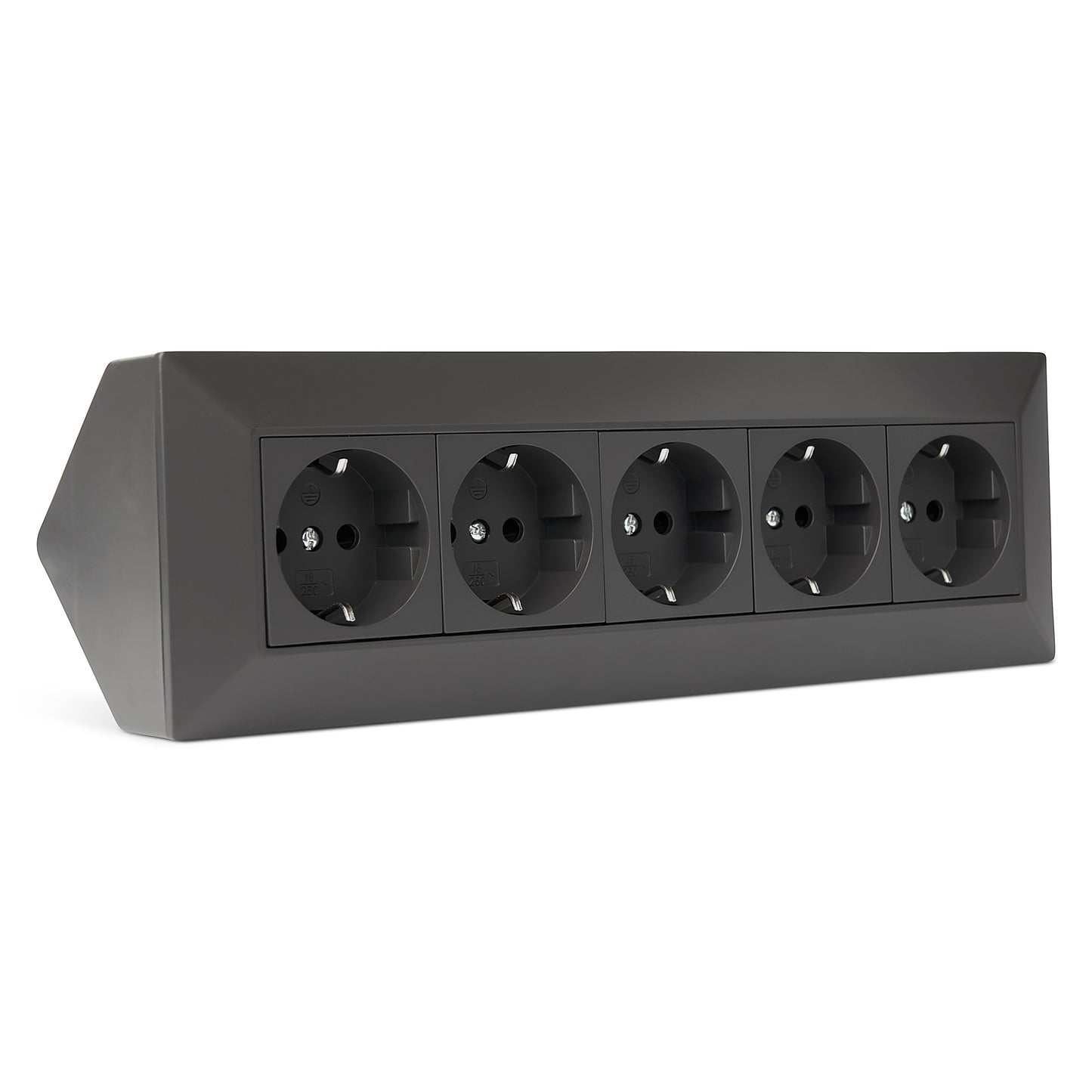 Möbel-Steckdose 5-fach Mehrfachsteckdose Steckdosenleiste Küche Büro Tisch