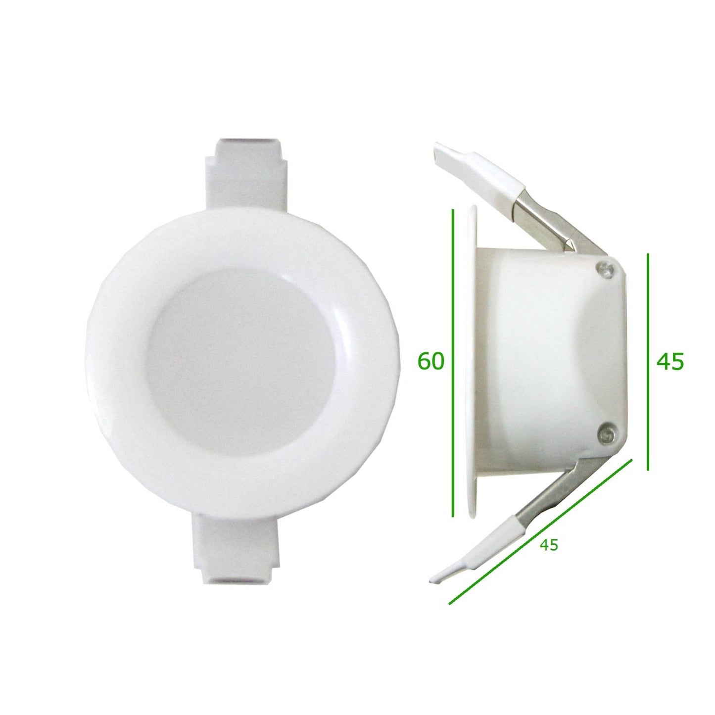 LED Einbaustrahler Badezimmer super flach 230V Einbauspot IP44 Bad Strahler Spot